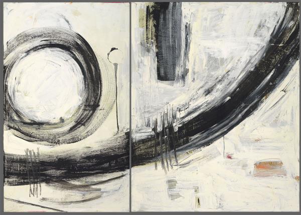 <br><b>White Abstract (Diptych)</b>